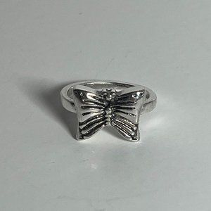 Y2K Butterfly Silver Ring